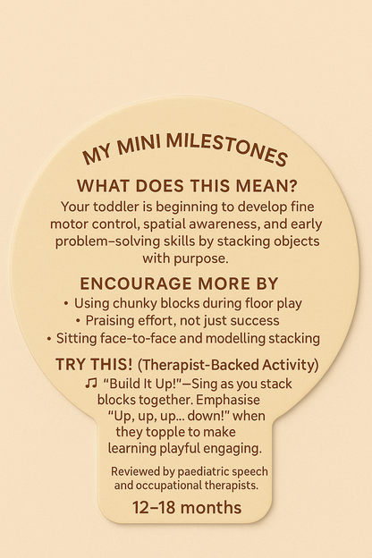 Mini Milestones 12-18 months